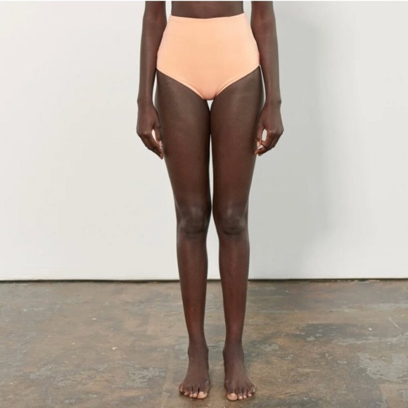 NWT Mara Hoffman Lydia Pink Bikini Bottom High Rise Swim - Picture 1 of 16